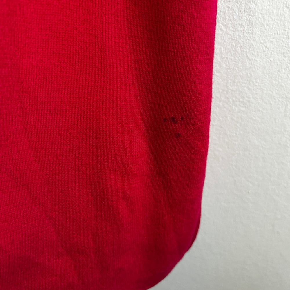 Vintage Talbots Button Up Cardigan Sweater Size Large Hot Pink Short Sleeve - Picture 3 of 8